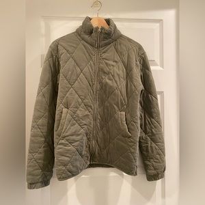 Wild Fable olive green quilted jacket size XS